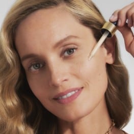 Makeup routine for mature skin.