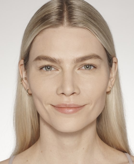 Woman with natural makeup