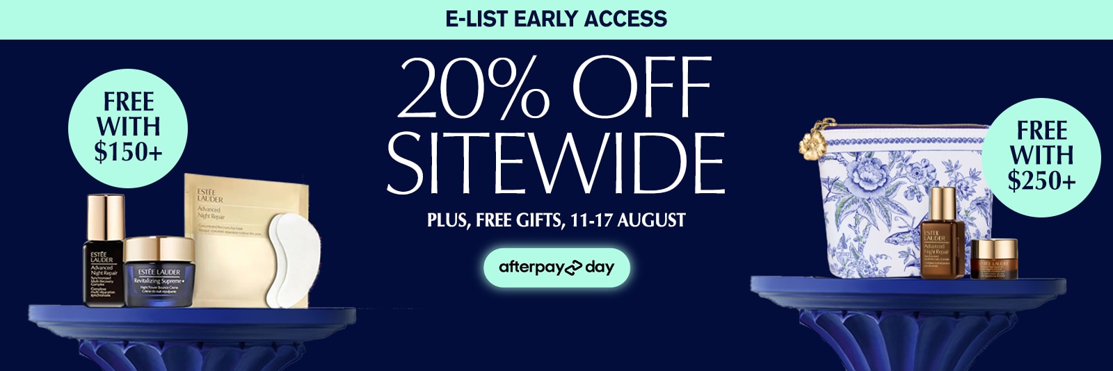 20% OFF SITEWIDE + FREE 3-PIECE GIFT WITH $150+ SPEND AND ADDITIONAL 3-PIECE GIFT WITH $250+ SPEND.