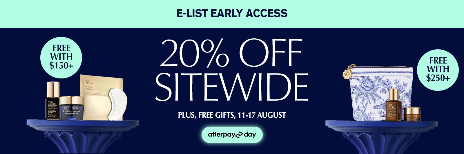 20% OFF SITEWIDE + FREE 3-PIECE GIFT WITH $150+ SPEND AND ADDITIONAL 3-PIECE GIFT WITH $250+ SPEND.