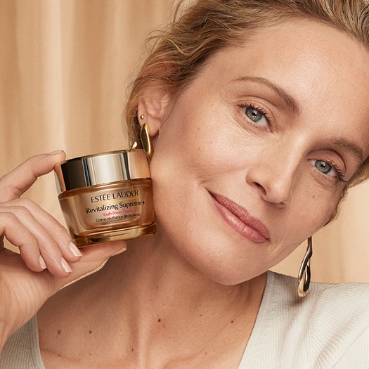 woman with winter skincare